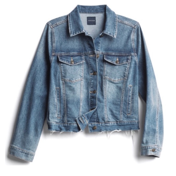 Just USA Jackets & Blazers - Just USA Morrie Frayed Hem Boyfriend Jean Jacket